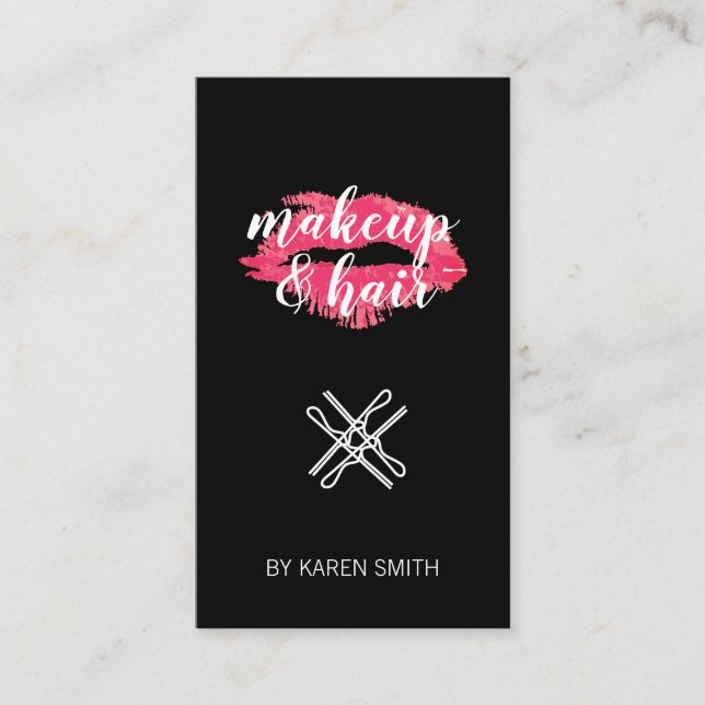 Cartão De Visita Maquiagem e Cabelo (Frente)