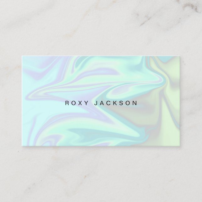 Cartão De Visita maquiagem holográfica Na moda moderna do pintinho  (Frente)