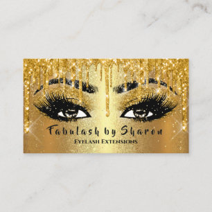 Cartão De Visita Maquiagem Lashes da sobrancelha Glitter Drill VIP