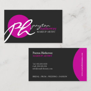 Cartão De Visita Maquilhador moderno e elegante