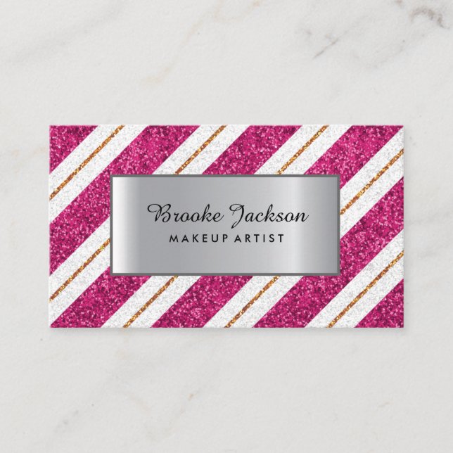 Cartão De Visita Maquilhador profissional (Frente)