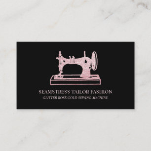 Cartão De Visita Máquina Antiquada de Costura de Seamstress