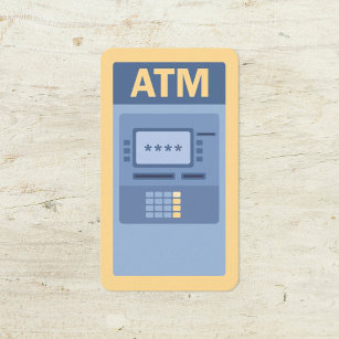 Cartão De Visita Máquina ATM
