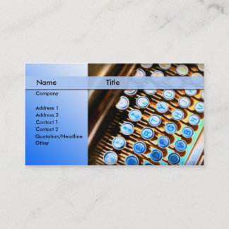 Cartão De Visita máquina de escrever - repórter do editor