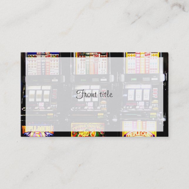 Cartão De Visita Máquinas De Sonhar - Máquinas De Sorte (Frente)