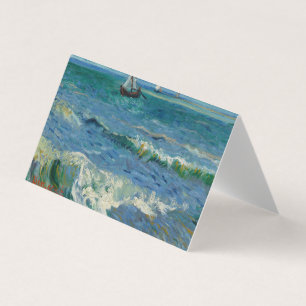 Cartão De Visita Mar em Les Saintes Maries de la Mer   Van Gogh