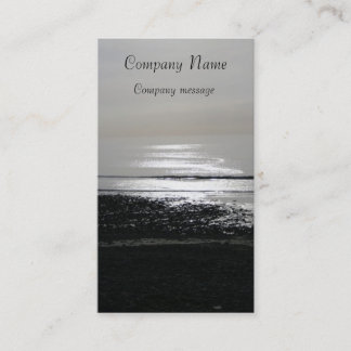 Cartão De Visita mar, preto e branco