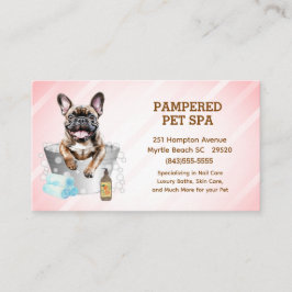 Cartão De Visita Maravilha Francesa, Maravilha-Branca, Pet Groomer 