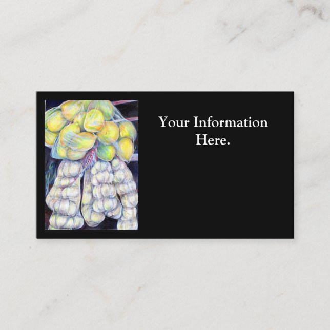 Cartão De Visita Maravilhas dos mercados úmidos, Singapura (Frente)