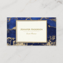 Cartão De Visita Marble Azul