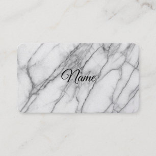 Cartão De Visita Marble Branco