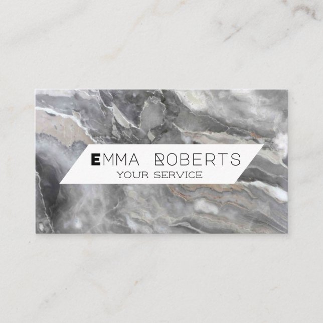 Cartão De Visita Marble De Seguro E Reparo Da Home Appliance (Frente)