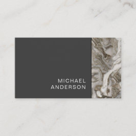 Cartão De Visita Marble e Flat Black Professional