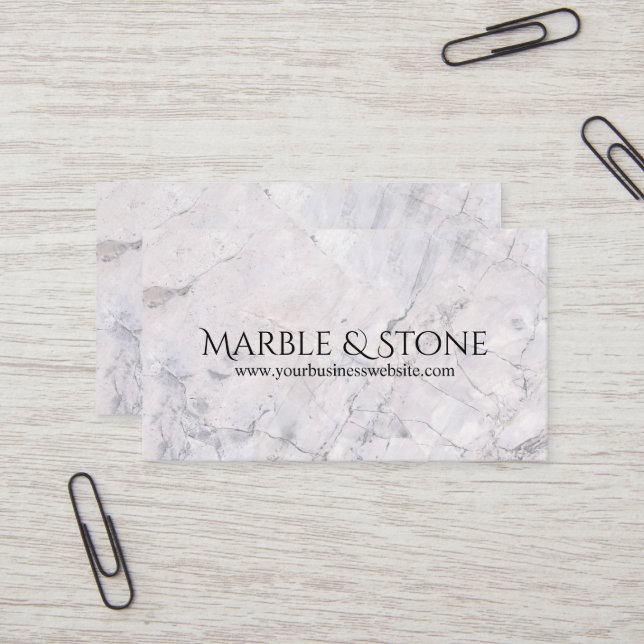 Cartão De Visita Marble & Stone Countertops Business Card (Frente/Verso In Situ)