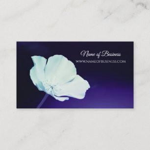 Cartão De Visita Marca da Navy Floral Boutique