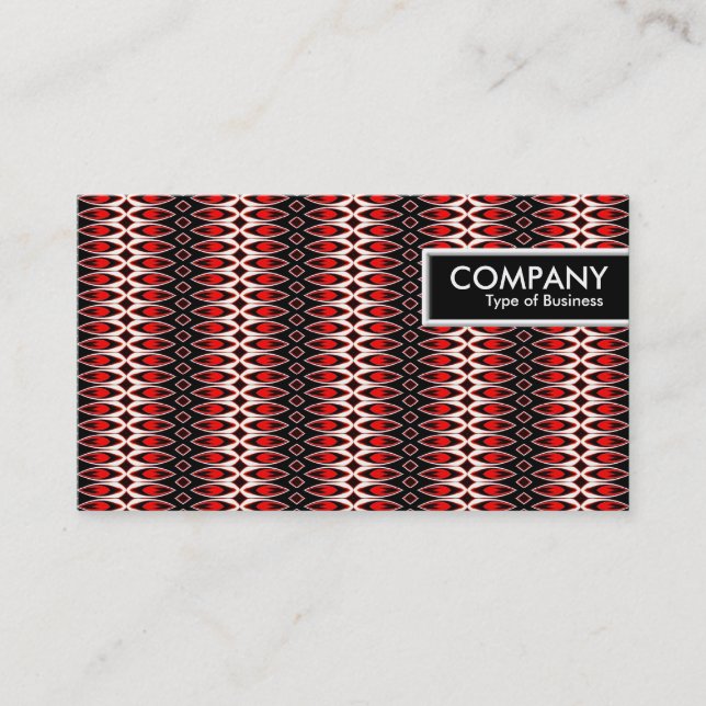 Cartão De Visita Marca de borda - Padrão de chamas (Frente)