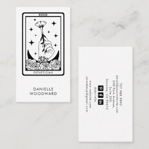 Cartão De Visita Marca de Esteticista Tarot