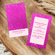 Marca Glam com Brilho Rosa Quente