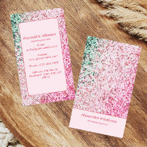 Marca Glitter Rosa Elegante