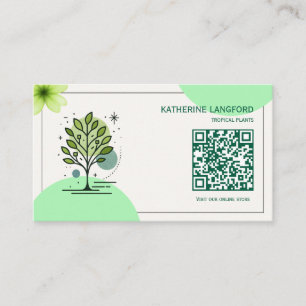 Cartão De Visita Marca Personalizada da Greenleaf Nursery