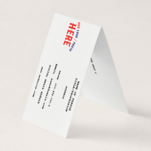 CARTÃO DE VISITA MARCA VERIFICADA BRANCA PERSONALIZÁVEL MODERNA