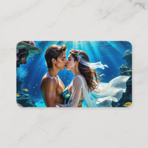 Cartão De Visita Marcador de Kiss of the Undersea Lovers 