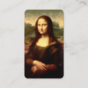 Cartão De Visita Marcador de Página Mona Lisa