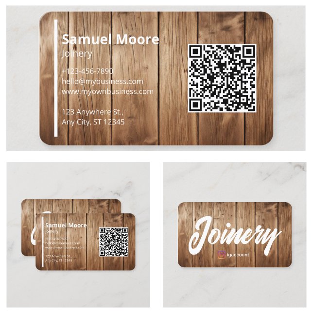 Cartão De Visita Marcenaria Premium (Premium Joinery Business Card
)