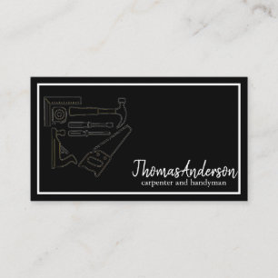 Cartão De Visita Marcenaria Rústica Grão de Madeira Profissional