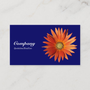 Cartão De Visita Margarida Africana - Marinho profundo