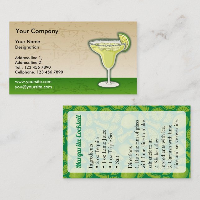 Cartão De Visita Margarita (Frente/Verso)