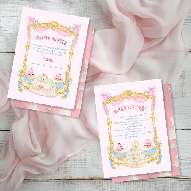 Cartão De Visita Marie Antoniette Let them eat cake Diaper Raffle (Criador carregado)