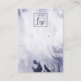 Cartão De Visita Marinho Chic Blue Agate Necklace Earração do logot