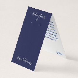 Cartão De Visita Marinho e Cinza com ângulo de inclinação entrelaça