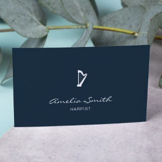 Cartão De Visita Marinho Elegante Mínimo de Captura Profissional Az