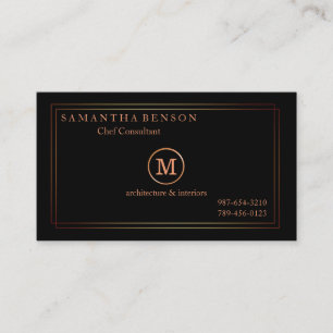 Cartão De Visita Marinho Estilista Moderna, Dourado, com ranhura, p