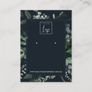 Cartão De Visita Marinho Preto Folheto Moldura Fauna Vídeo Logotip