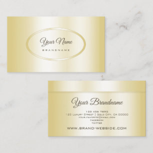 Cartão De Visita Marketing profissional de Design de efeito Dourado
