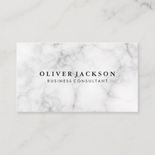 Cartão De Visita Mármore branco
