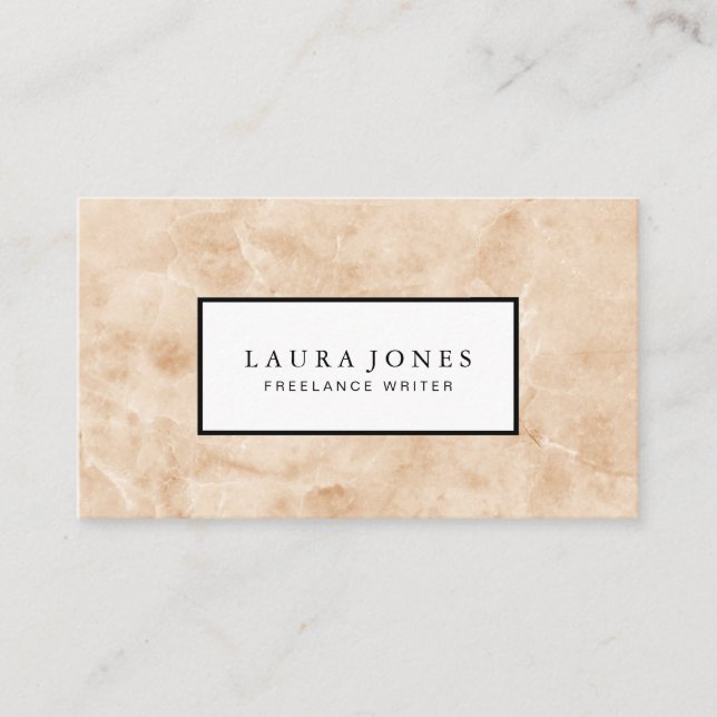 Cartão De Visita Mármore profissional (Frente)