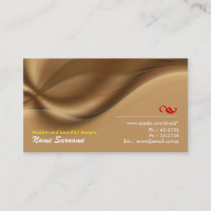 cartão de visita marrom