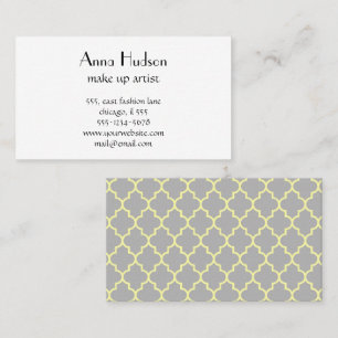 Cartão De Visita Marroquino Trellis, Latticework, Quatrefoil, Latti