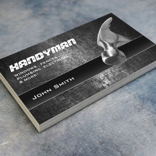 Cartão De Visita Martelo do Handyman Home Repair Professional