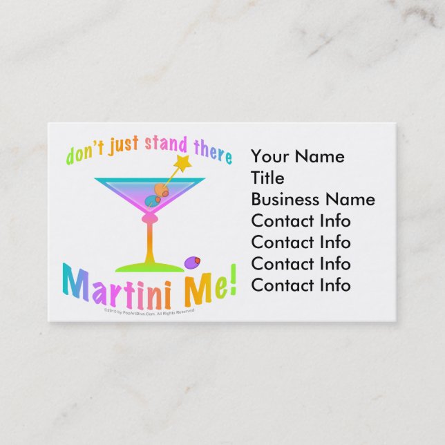 Cartão de Visita - MARTINI ME! (Frente)