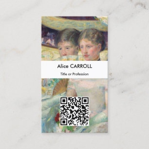 Cartão De Visita Mary Cassatt - O Loge - Código QR