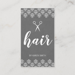 Cartão De Visita Máscara de cabelo (Cinza)