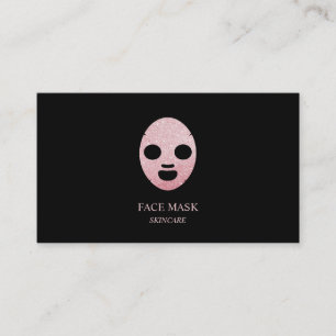 Cartão De Visita Máscara Facial de Cuidados com a Pele