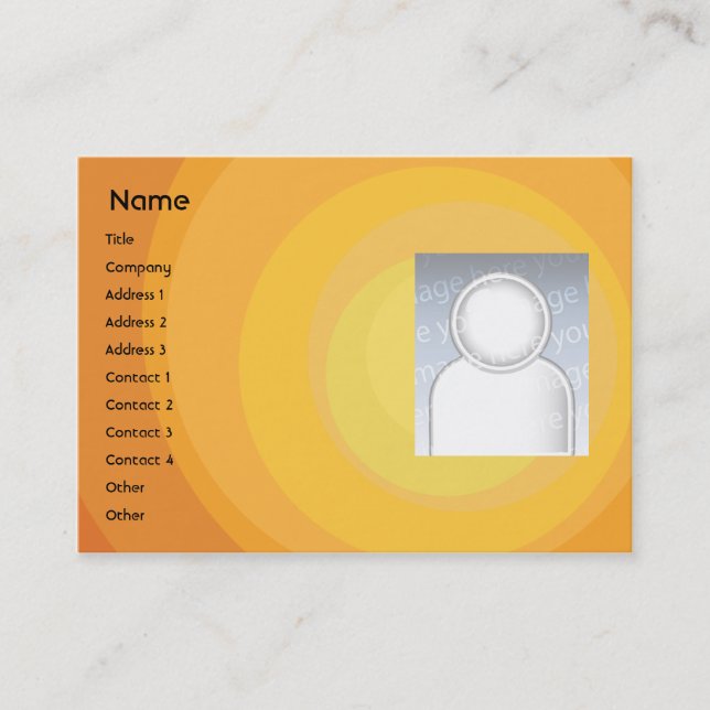 Cartão De Visita Máscaras alaranjadas do círculo - carnudos (Frente)