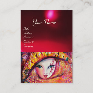 Cartão De Visita MÁSCARO AMARELO, Ruby Vermelho