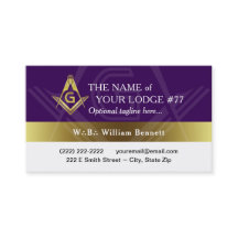 Mashônica de Grande Lodo de Freemason Roxo e Doura